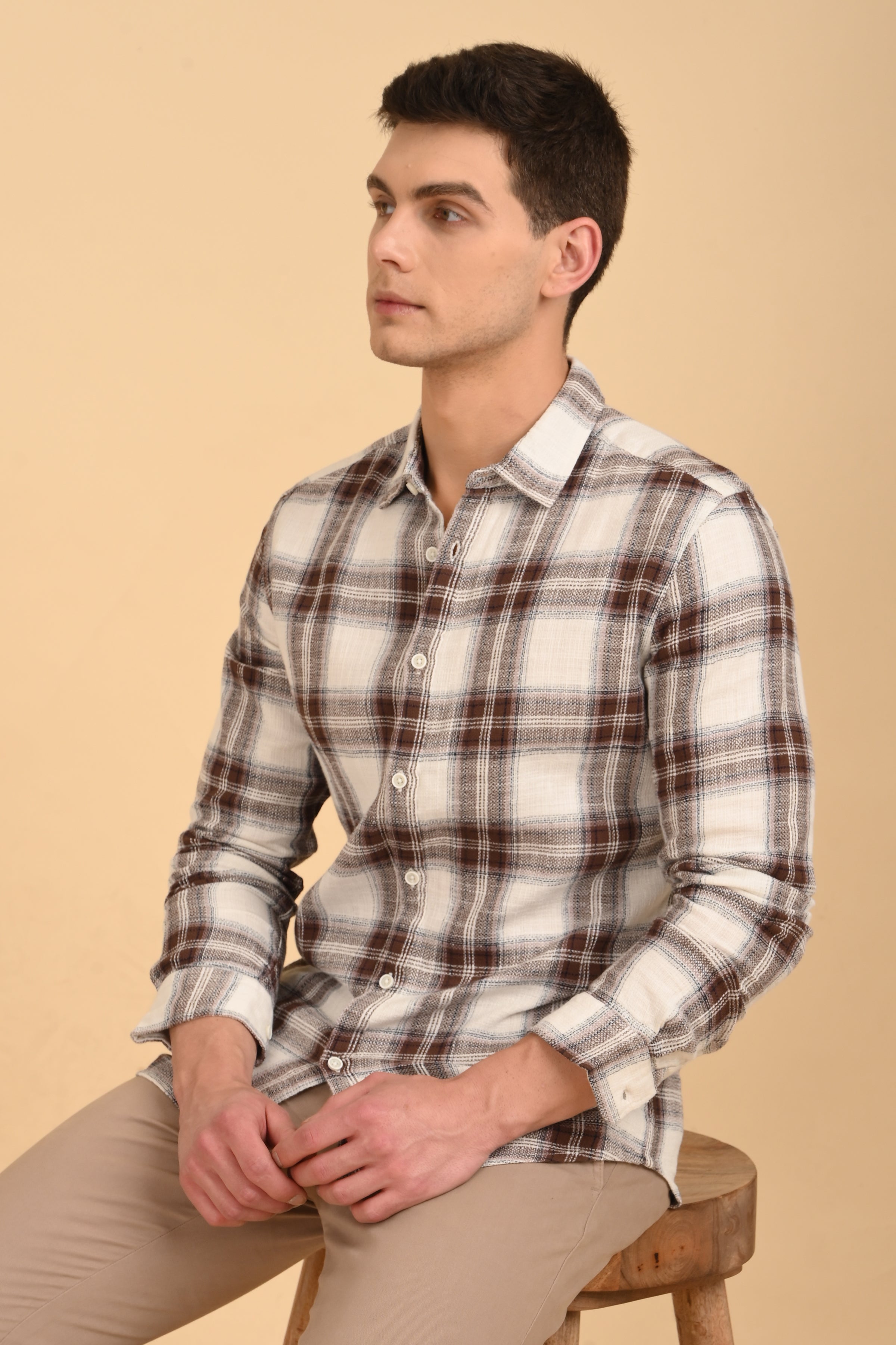 トップス JIAN YE 23AW GOOD LUCK SHIRT (Check) JIAN YE 23AW GOOD