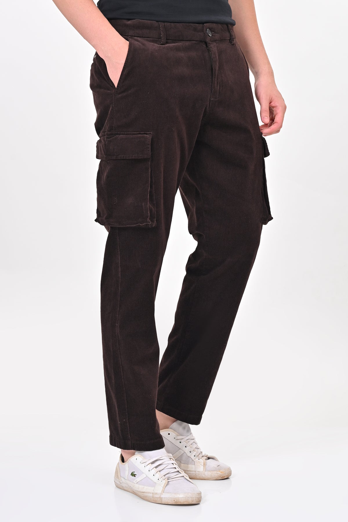 Cord - Corduroy Cargo Trouser - Brown – POE.NET
