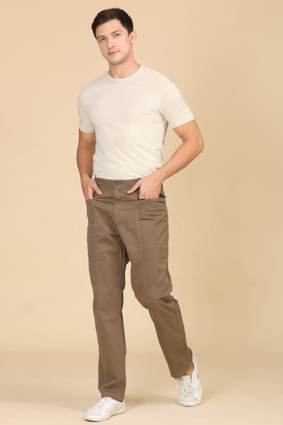 Infix - Basic Streetwear Trouser - Taupe