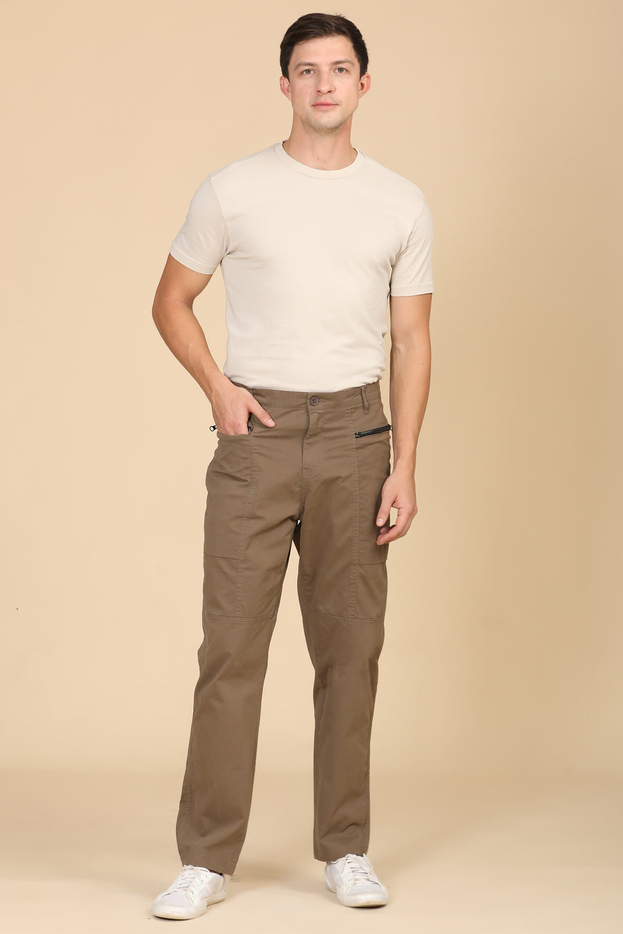 Infix - Basic Streetwear Trouser - Taupe