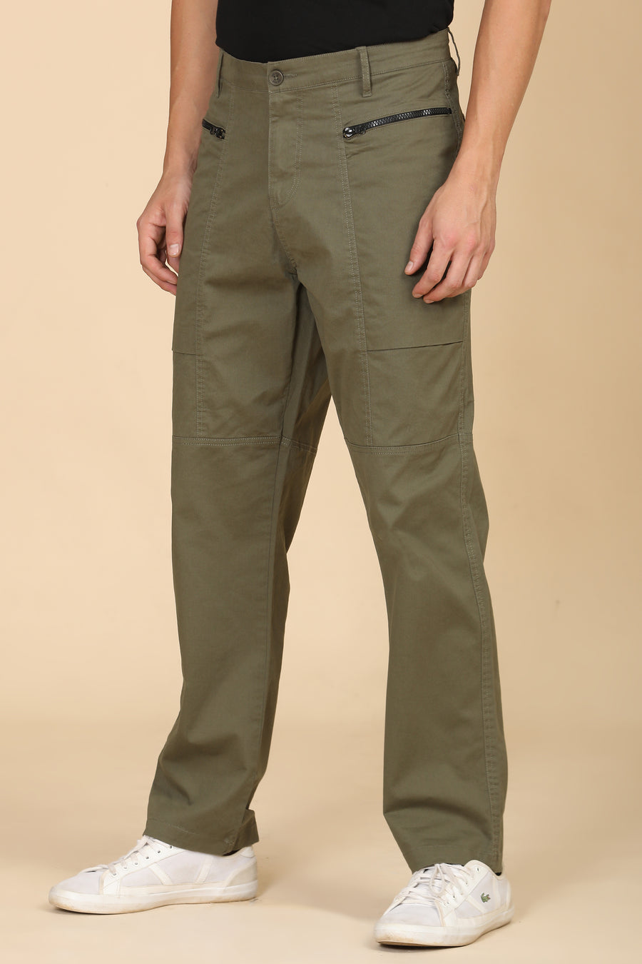 Infix - Basic Streetwear Trouser - Green