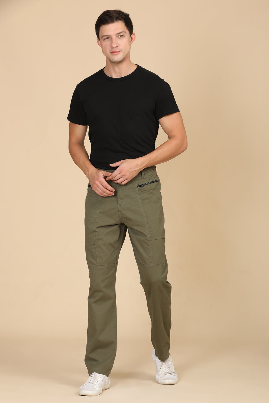 Infix - Basic Streetwear Trouser - Green