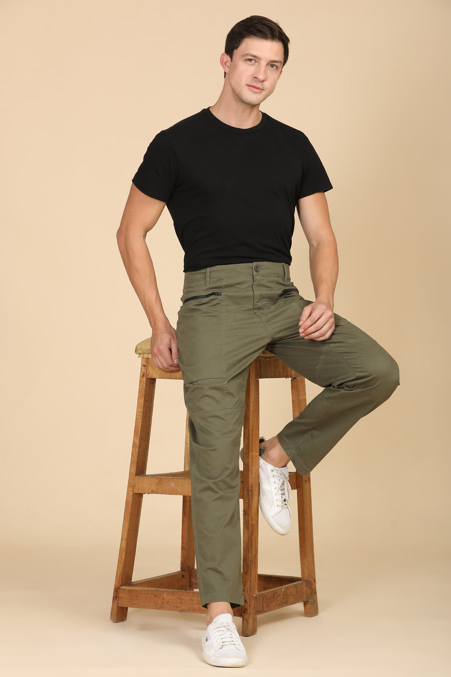 Infix - Basic Streetwear Trouser - Green