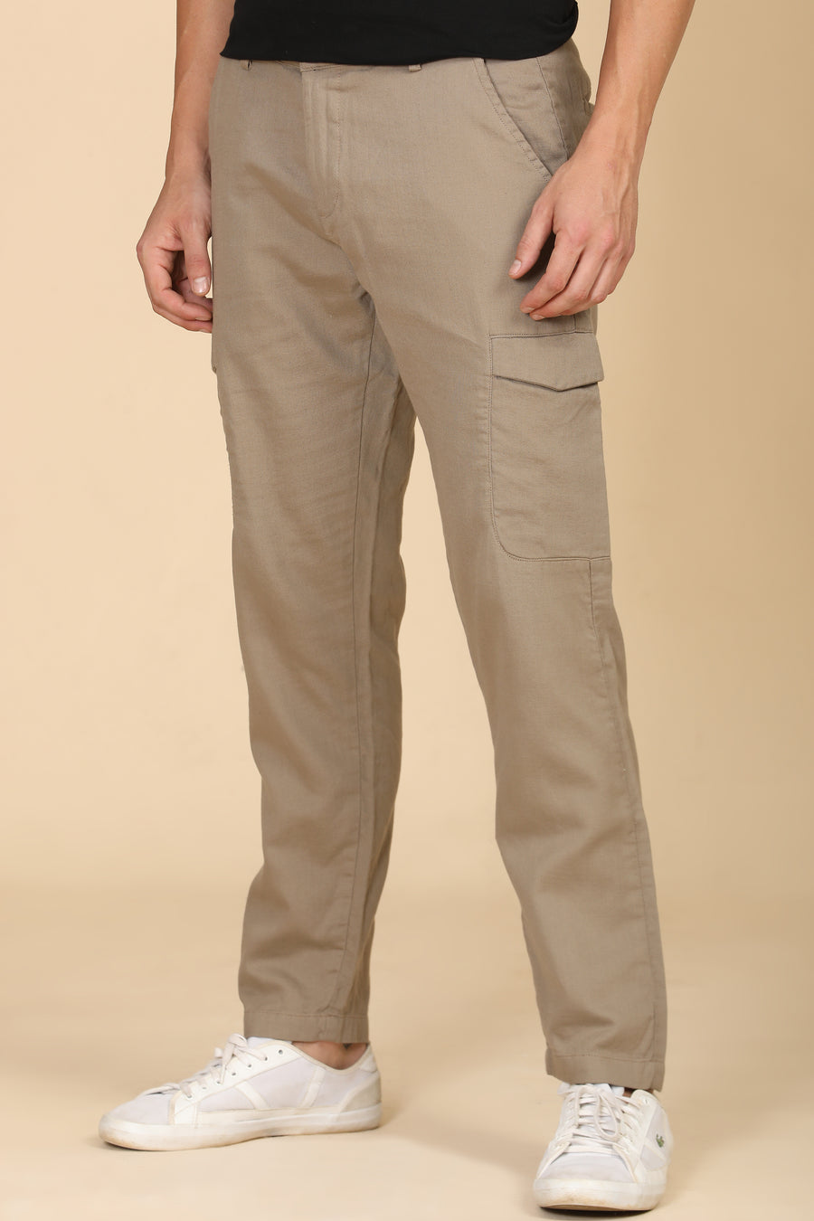 Aubrie - Double Layered Cargo Trouser - Khaki