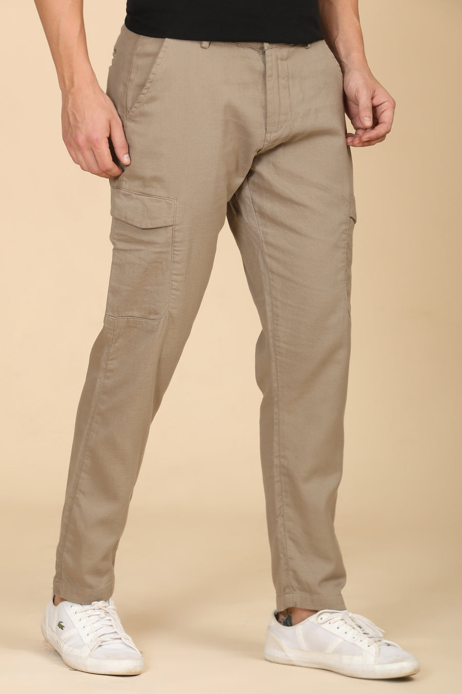 Aubrie - Double Layered Cargo Trouser - Khaki