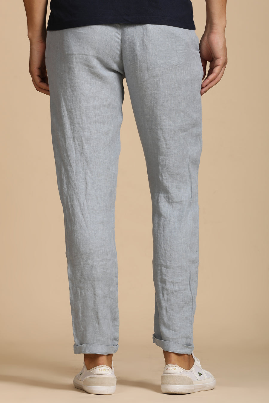 Lenovo - 100% Linen Trouser - Lt Blue