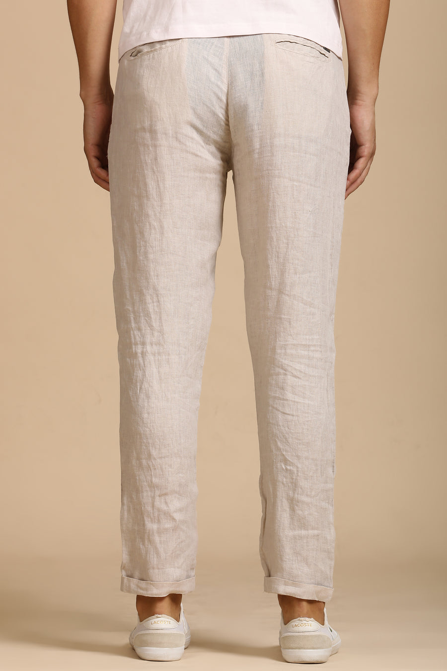 Lenovo - 100% Linen Trouser - Stone