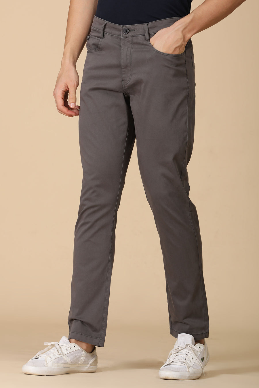 Hugo - Denim Style Trouser - Dk Grey