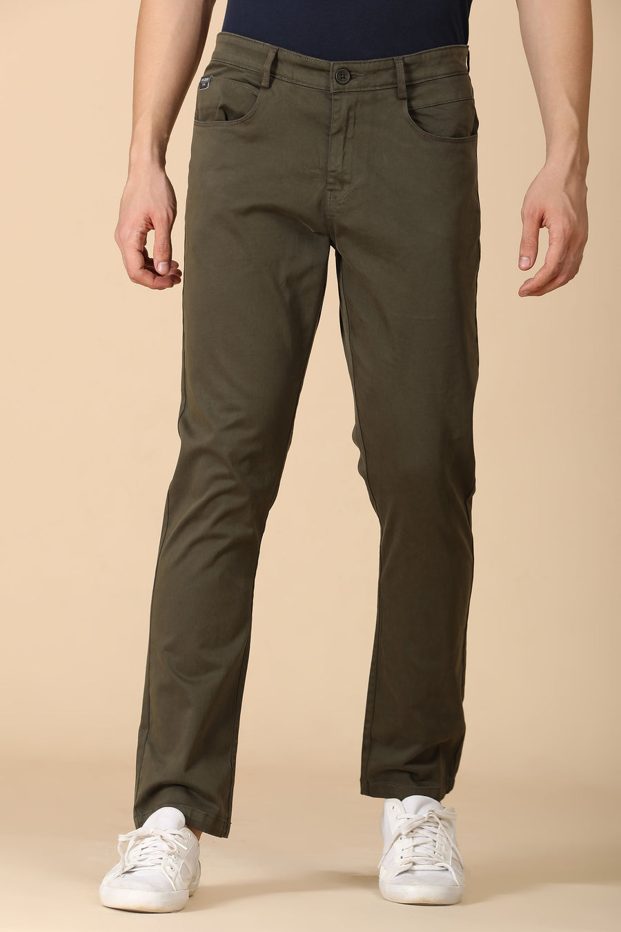 Hugo - Denim Style Trouser - Green