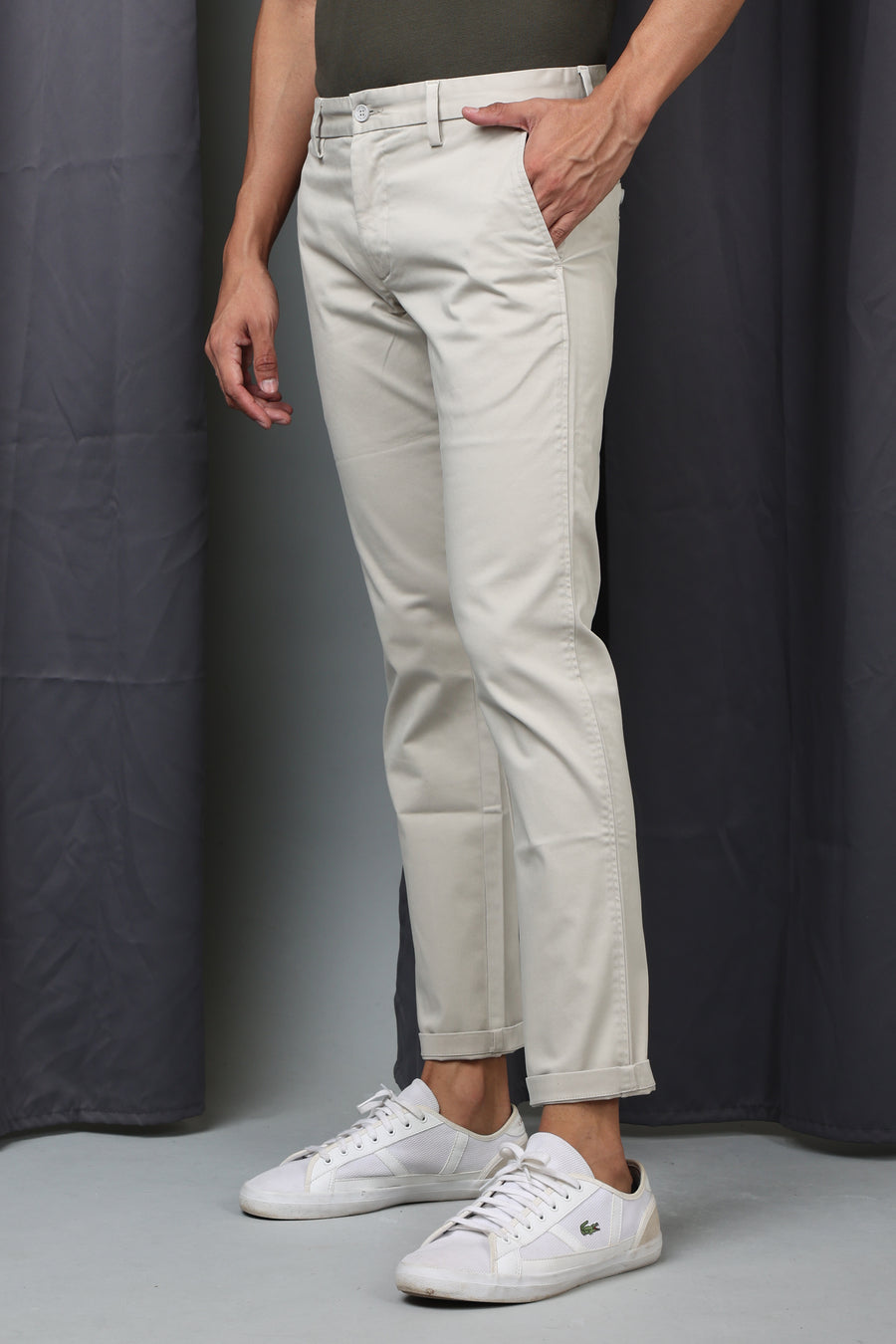 Smoothe - Premium Stretch Trouser - Lt Grey