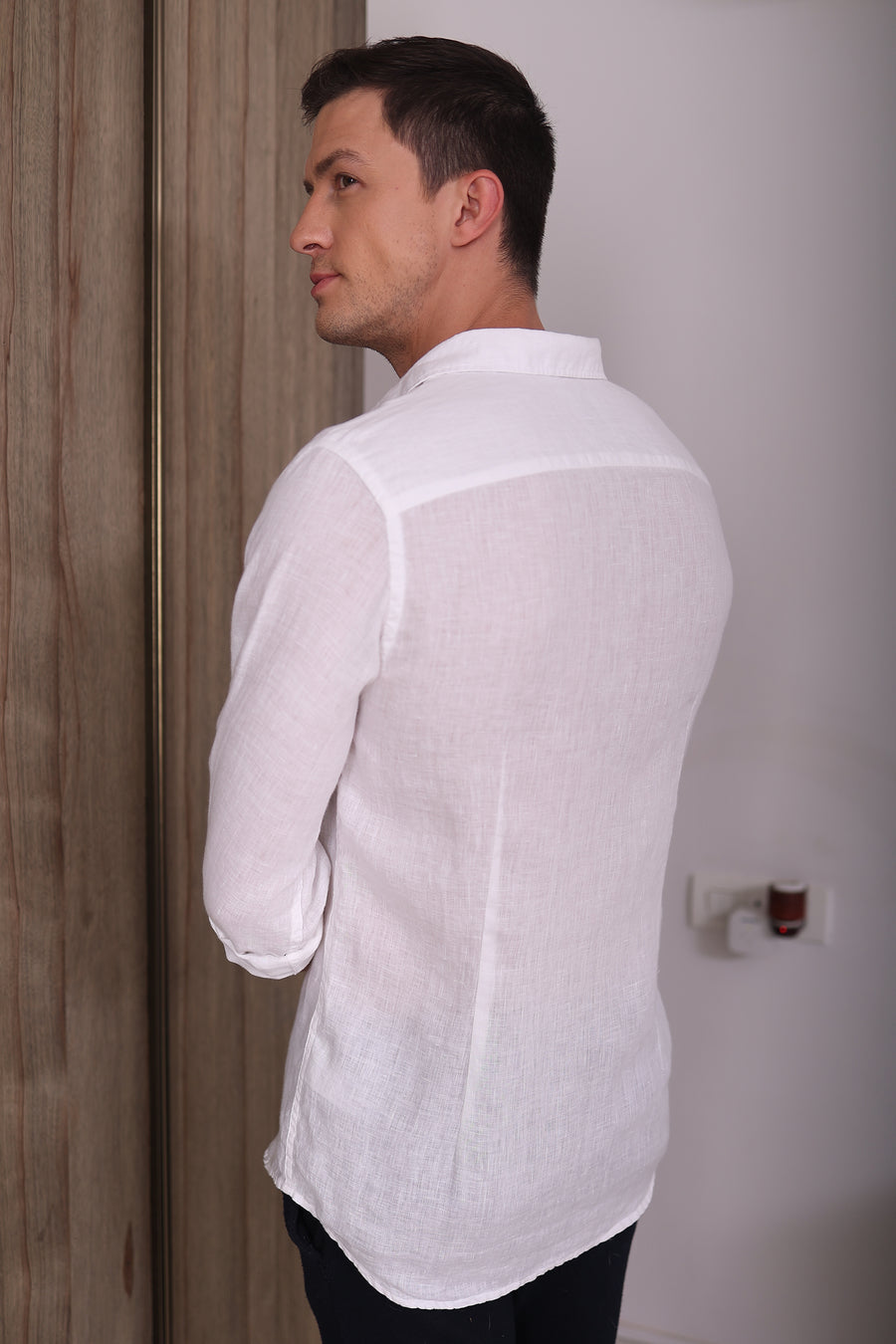 Griffin - 100% Irish Linen Shirt - White