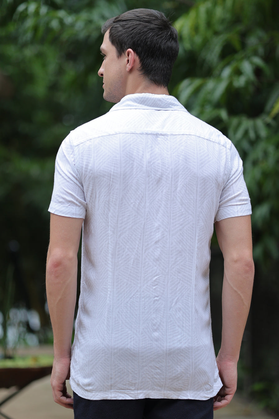 Russ - Viscose Printed Shirt - White