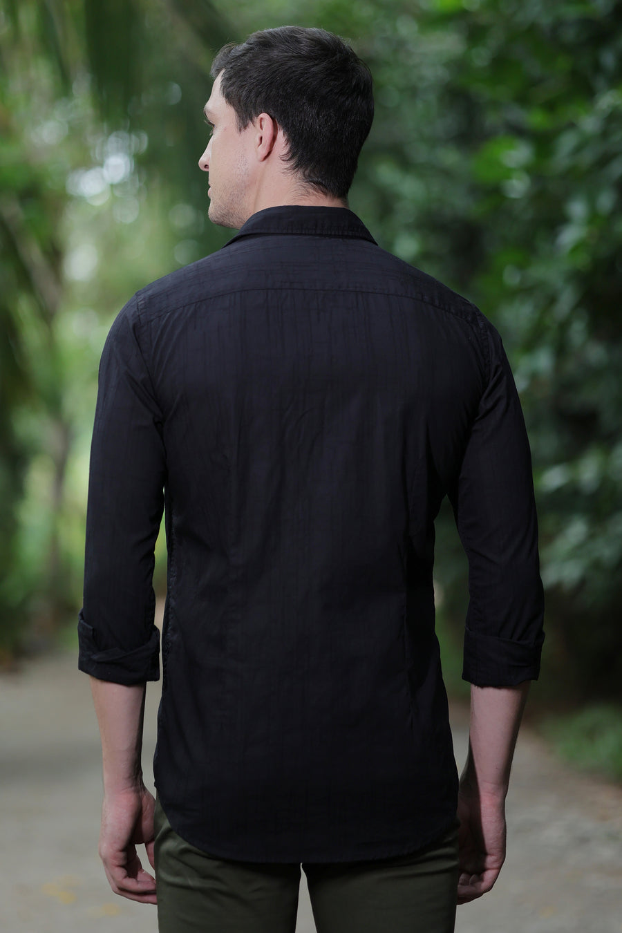 Fuel - Engineered Dobby Shirt - Black