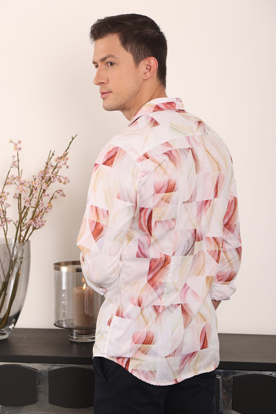 Cruz - Digital print Shirt - Peach
