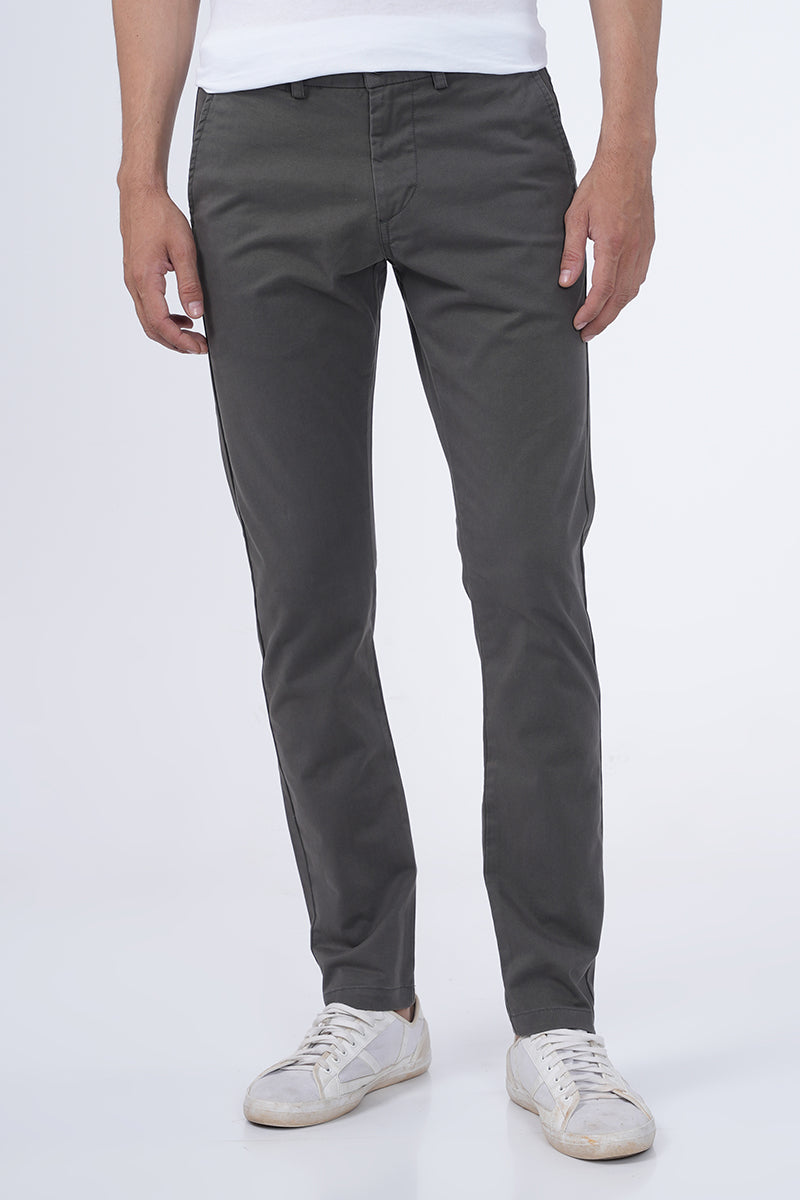 Bless - Comfort Stretch Chino - Dk Grey