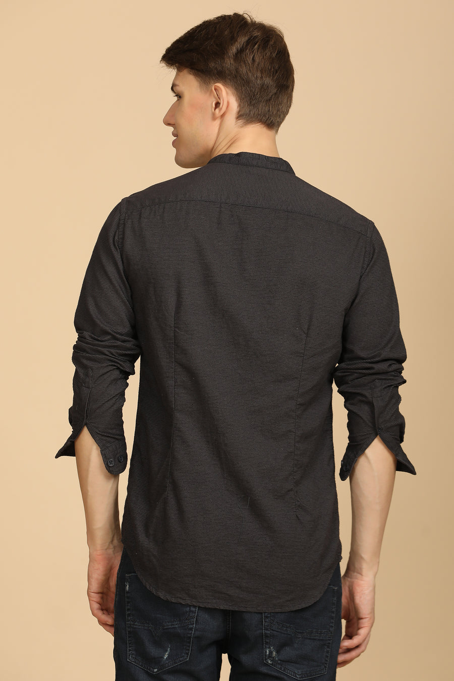 Crazy - Corduroy Solid Shirt - Grey