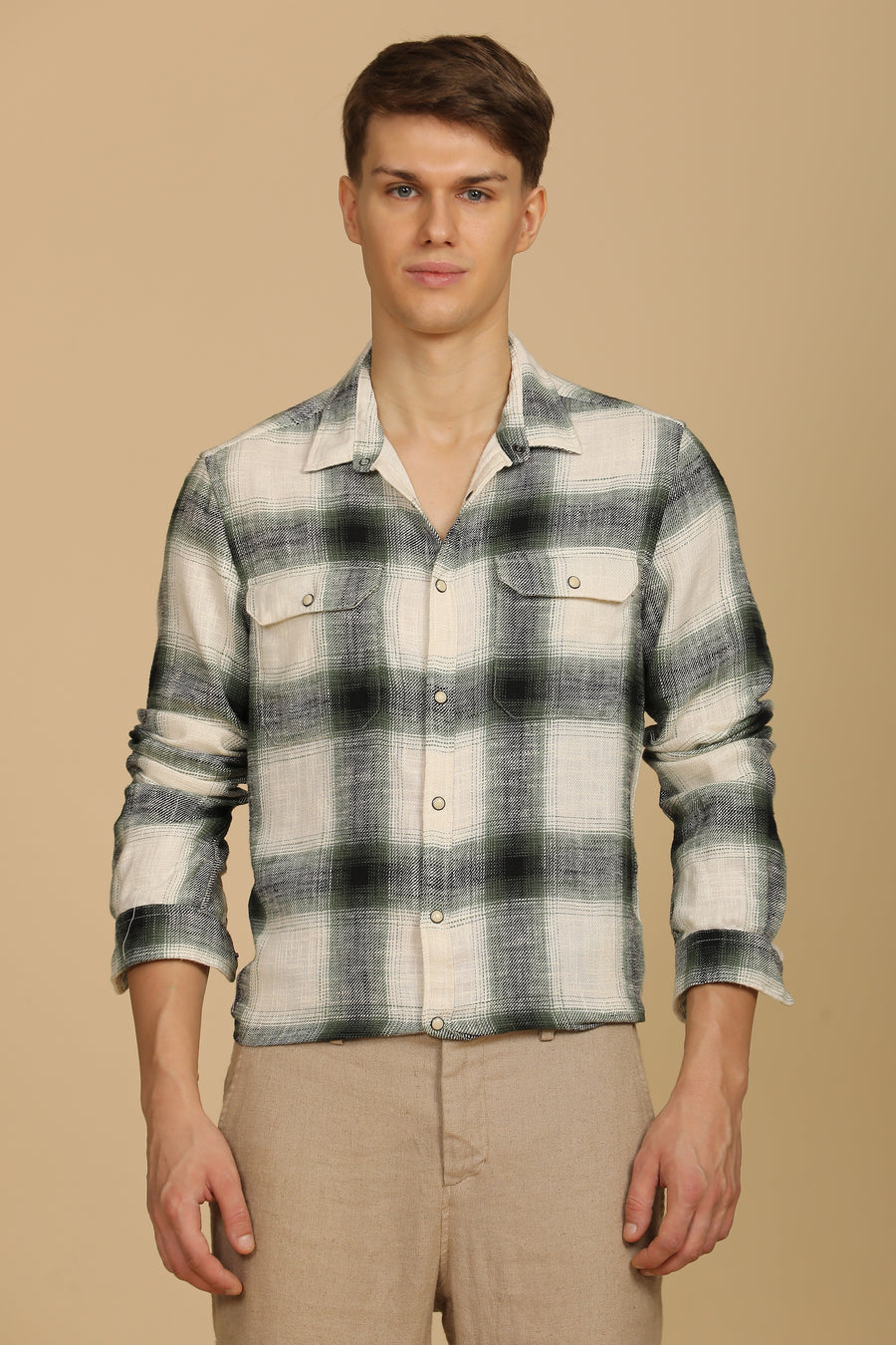 Fenix - Brushed Check Shirt - Green