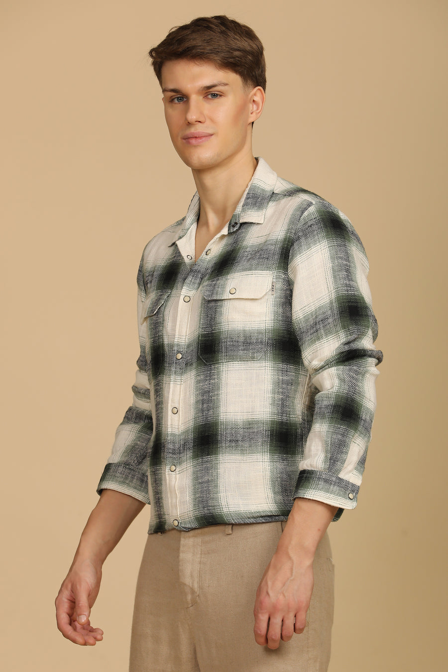 Fenix - Brushed Check Shirt - Green