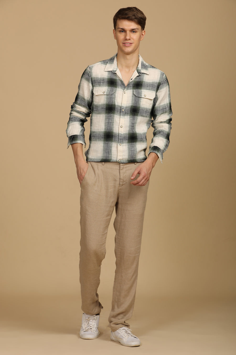 Fenix - Brushed Check Shirt - Green