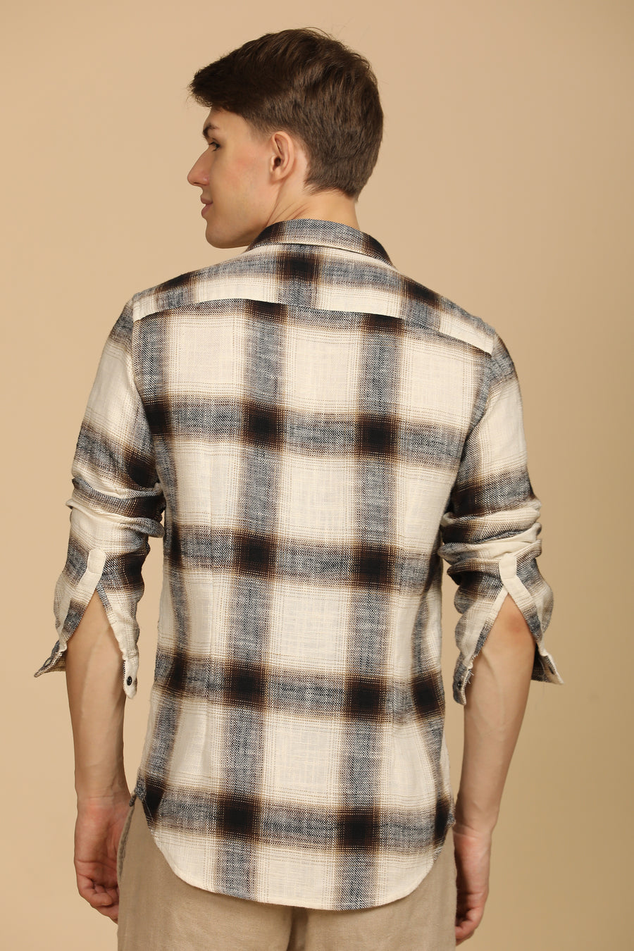 Fenix - Brushed Check Shirt - Brown