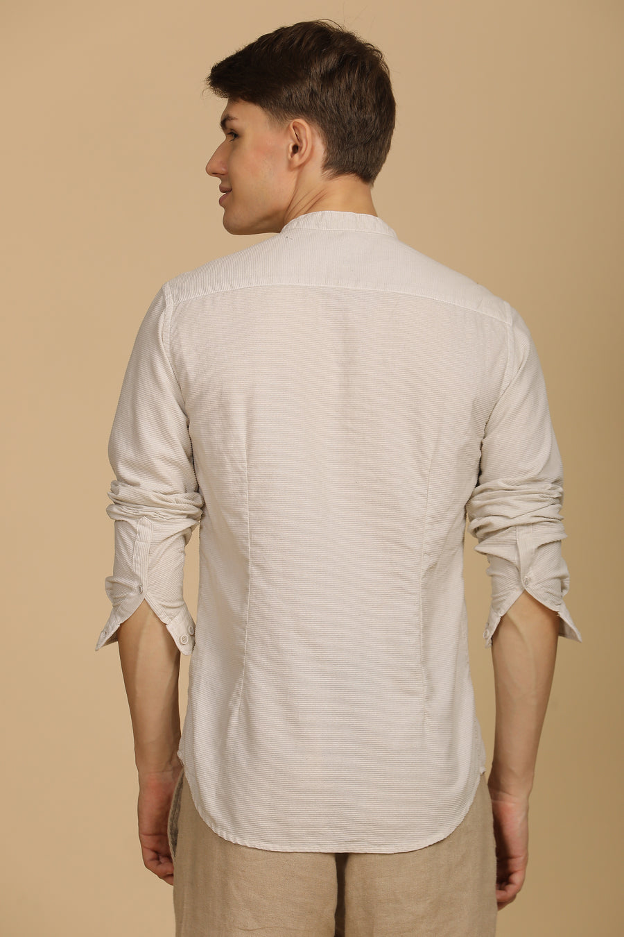 Crazy - Corduroy Solid Shirt - Cream