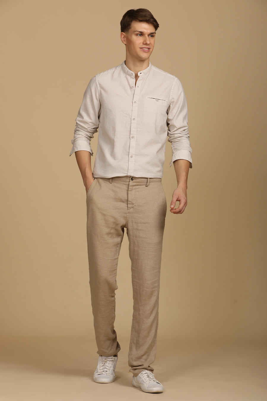 Crazy - Corduroy Solid Shirt - Cream