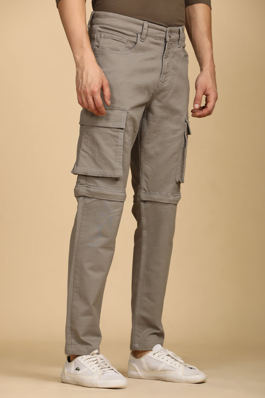 Monte - Zip-Off Cargo Trouser - Grey