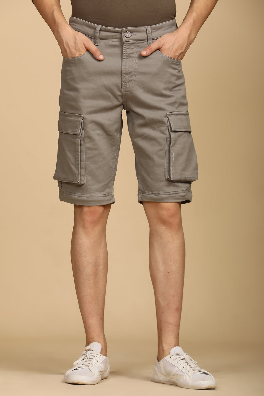 Monte - Zip-Off Cargo Trouser - Grey