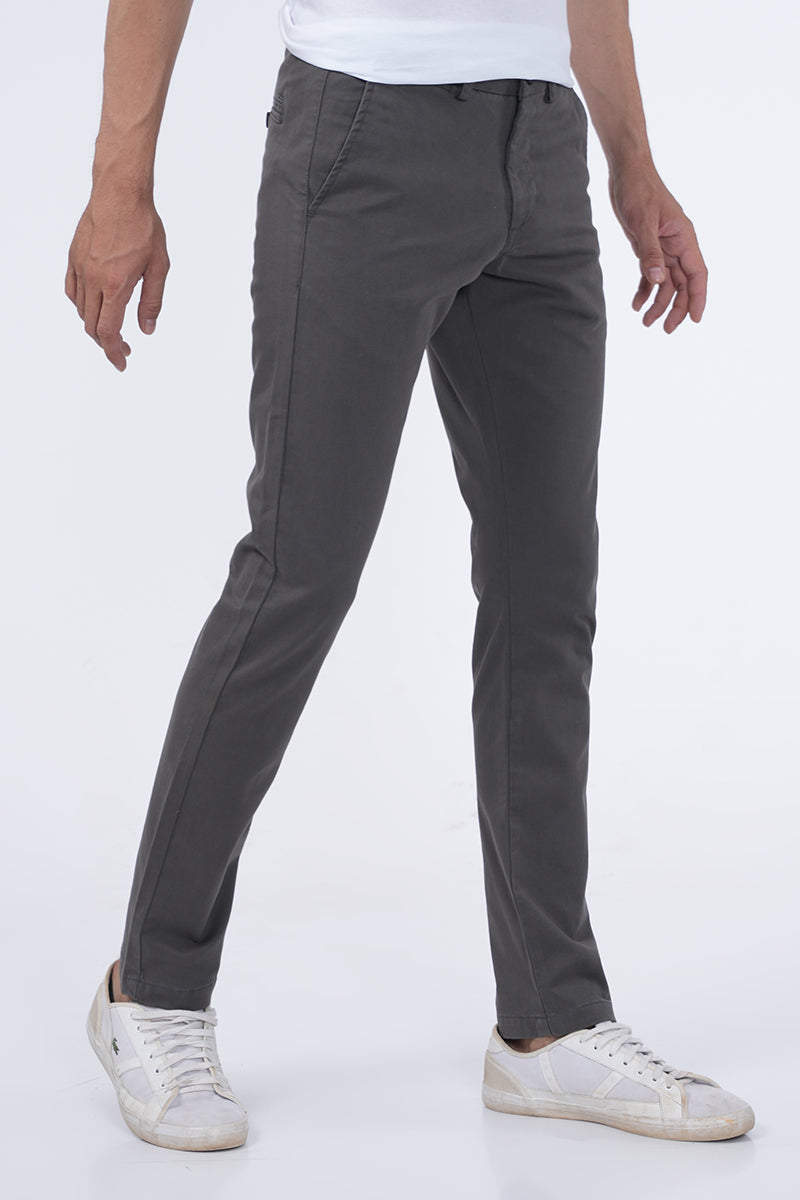 Bless - Comfort Stretch Chino - Dk Grey