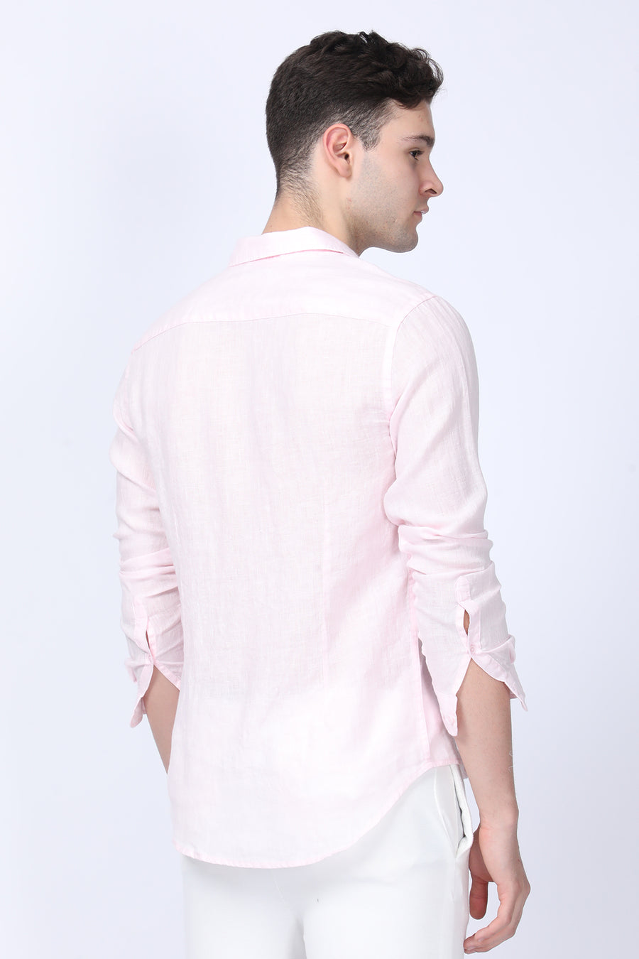 Oyalo - 100% Linen Shirt - Lt Pink