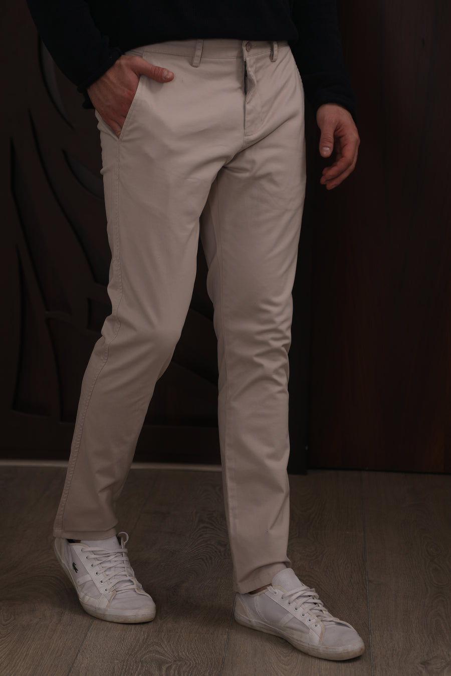 organic-comfort casual trouser-beige
