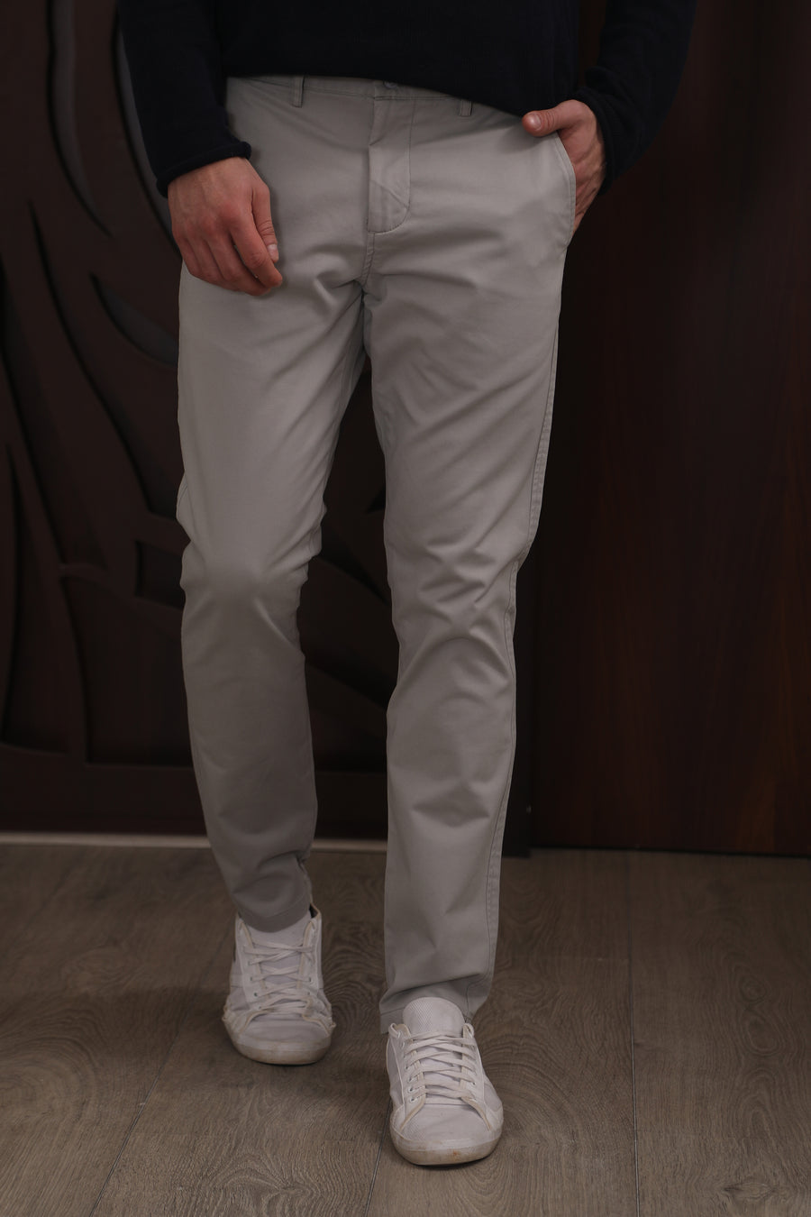 organic-comfort casual trouser-grey