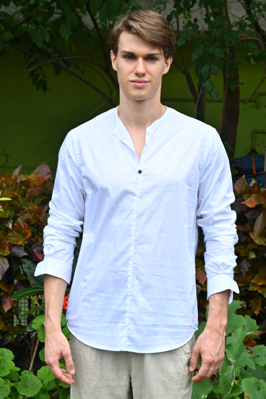 John - Finest Giza Cotton Kurta Shirt - White