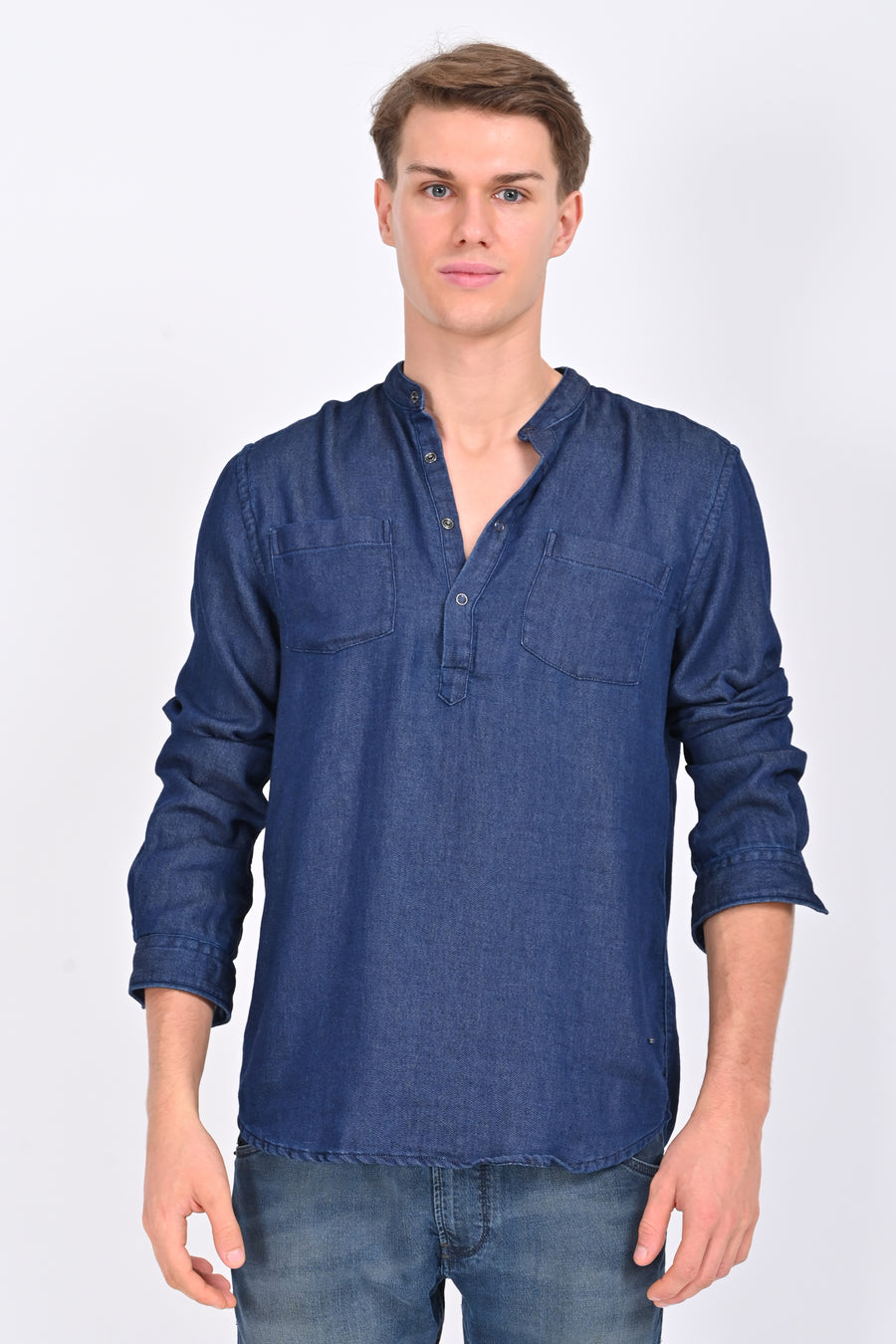 Liberty - Jogger Denim Kurta - Navy