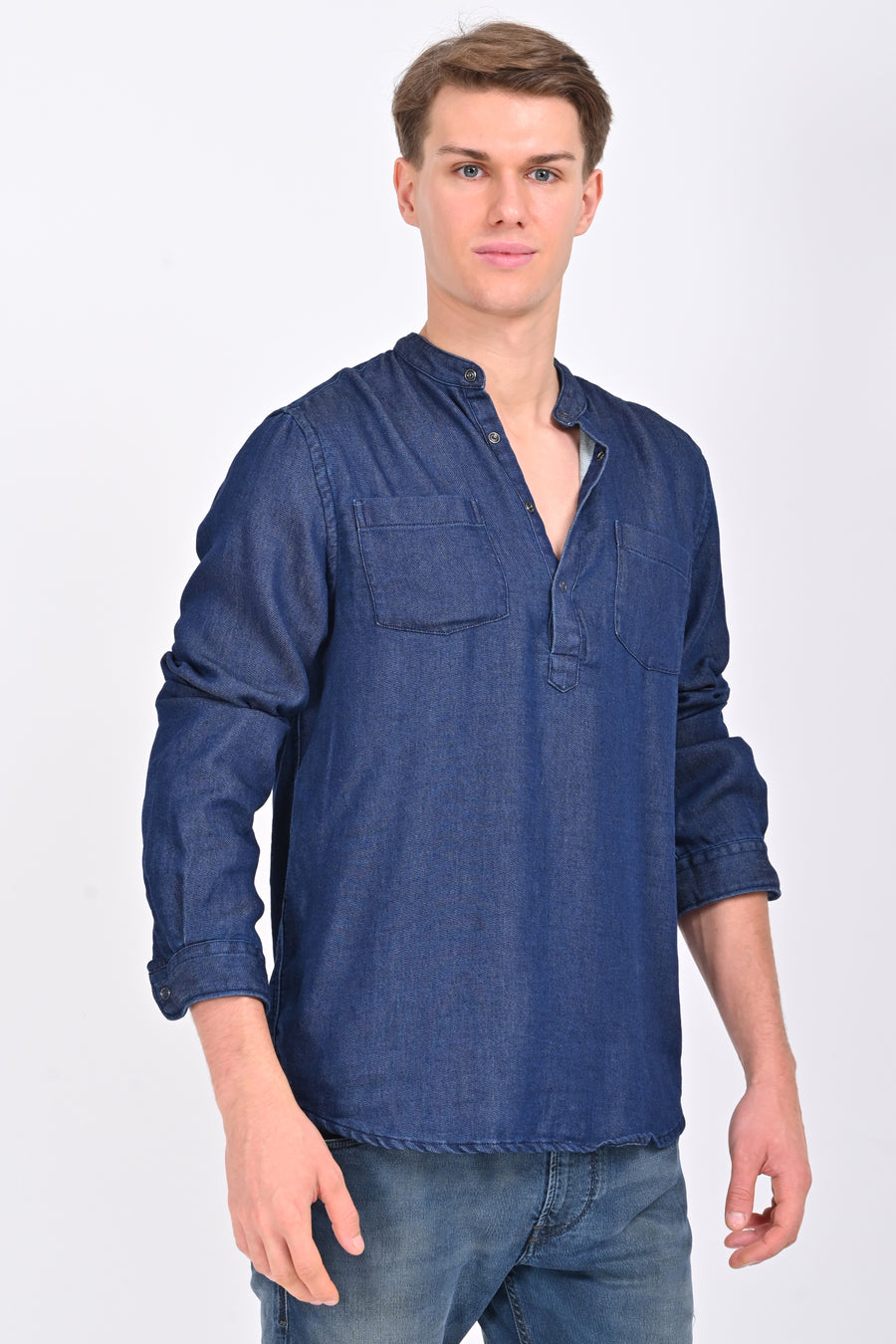 Liberty - Jogger Denim Kurta - Navy