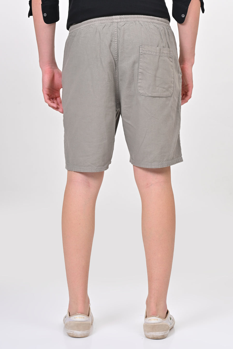 Impel - Cotton Linen Shorts - Lt Grey