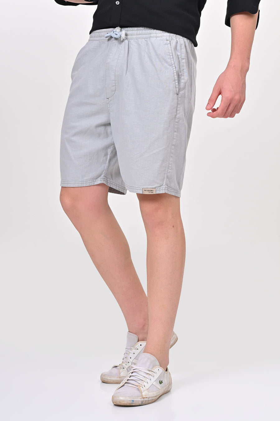 Impel - Cotton Linen Shorts - Silver