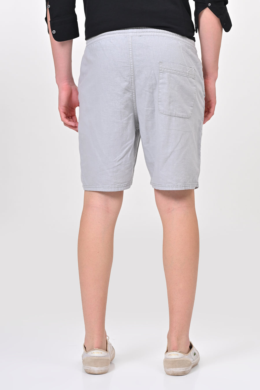 Impel - Cotton Linen Shorts - Silver