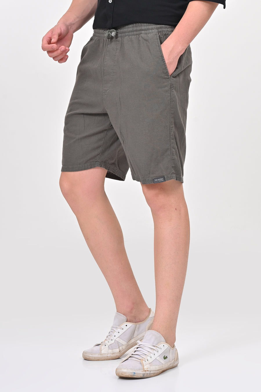 Impel - Cotton Linen Shorts - Green