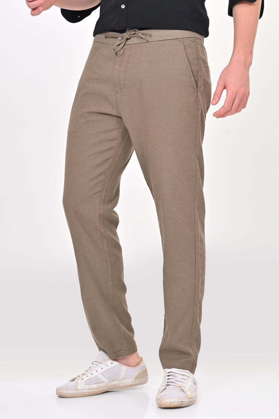 Intel - Cotton Linen Trouser - Olive