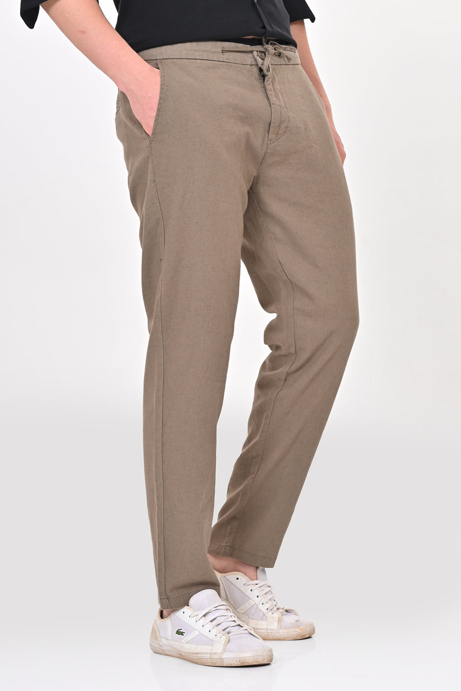 Intel - Cotton Linen Trouser - Olive