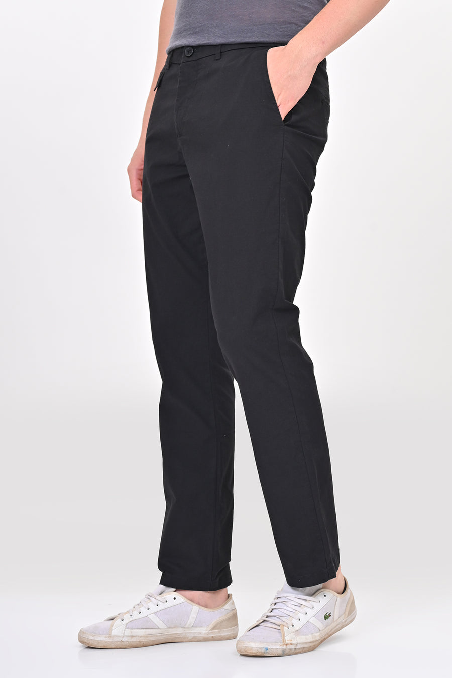 Napro - Cotton Stretch Chinos - Black