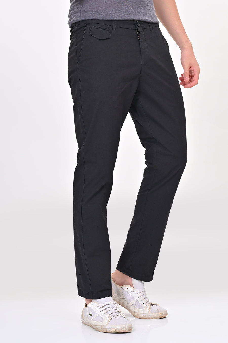 Napro - Cotton Stretch Chinos - Black