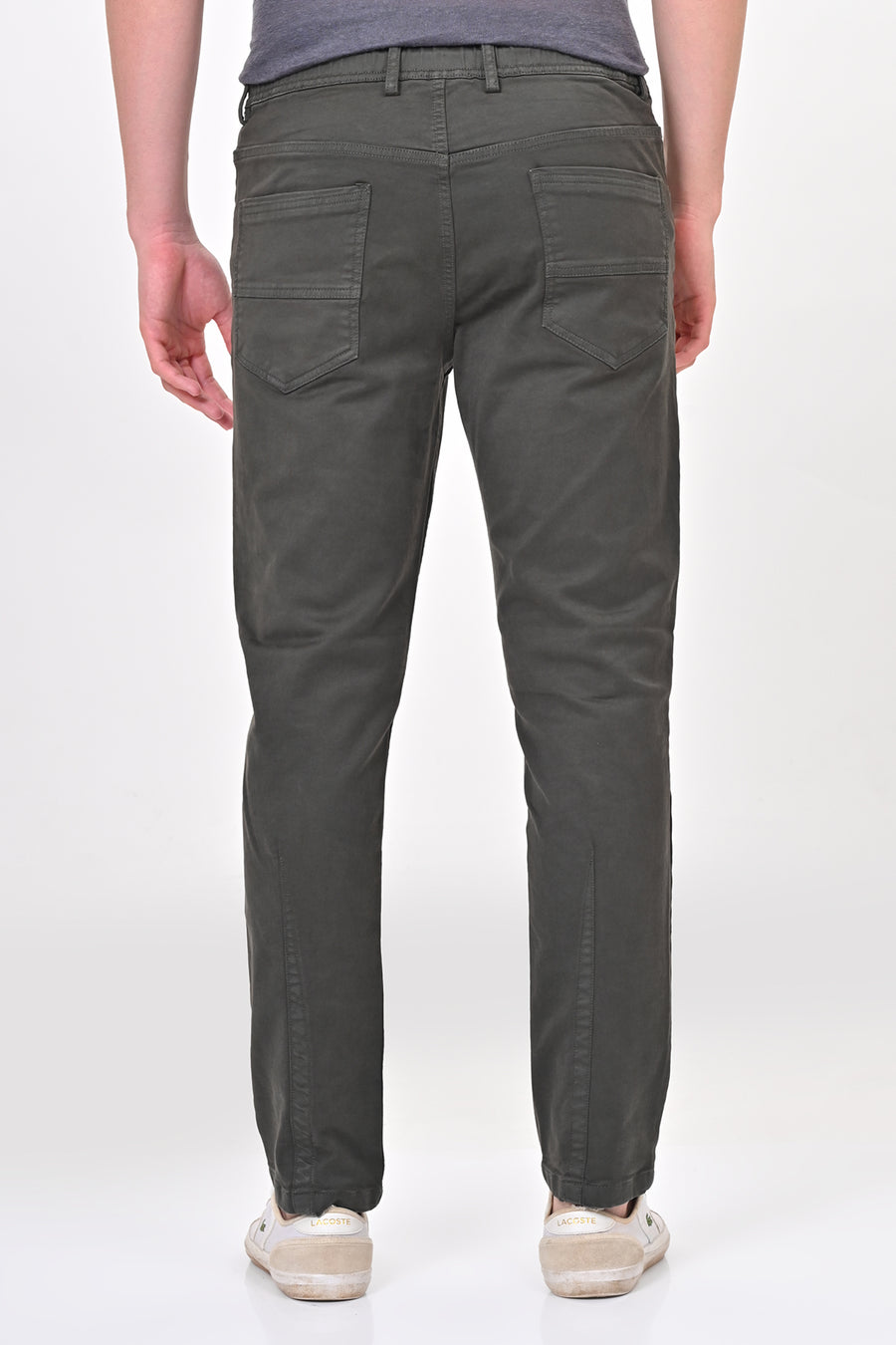 Terminator - Denim Style Comfort Trouser - Dk Olive