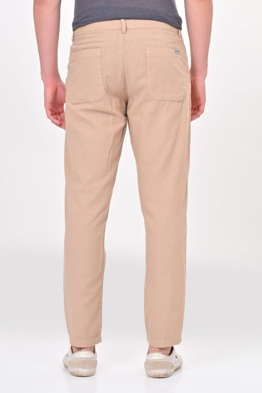 Ivory - Linen Detailed Trouser - Beige