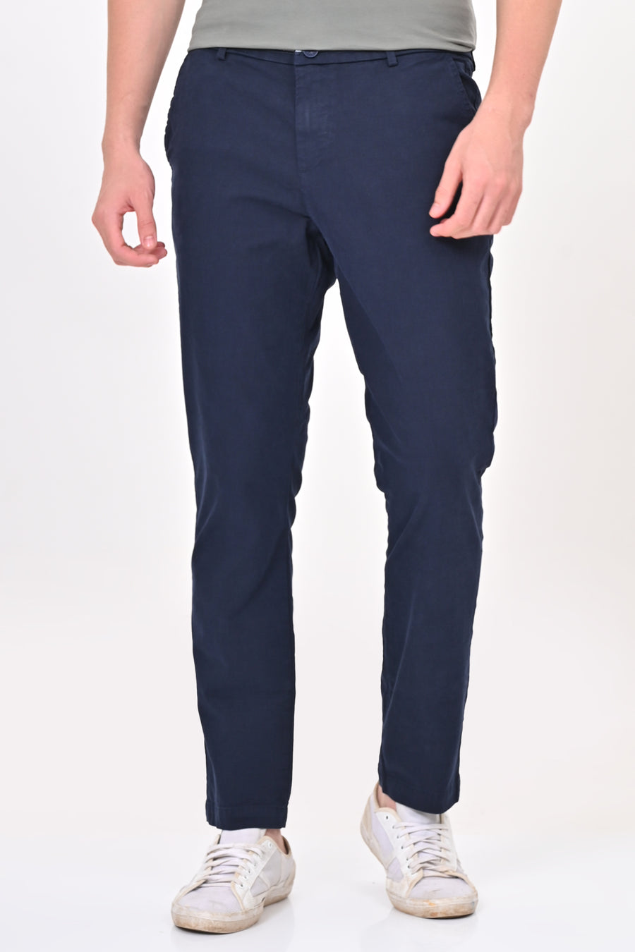 Elite - Detailed Cotton Chino - Navy