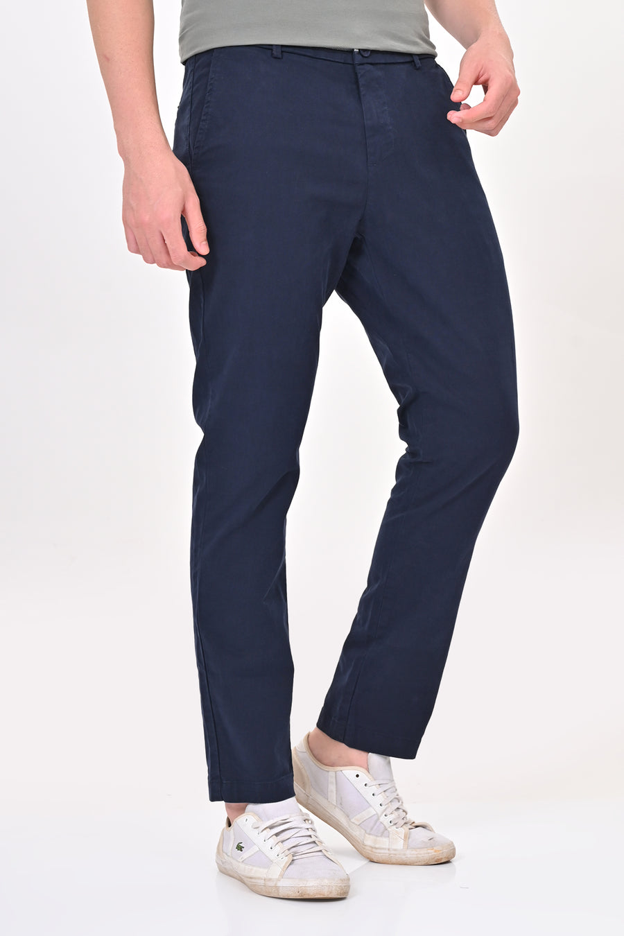 Elite - Detailed Cotton Chino - Navy