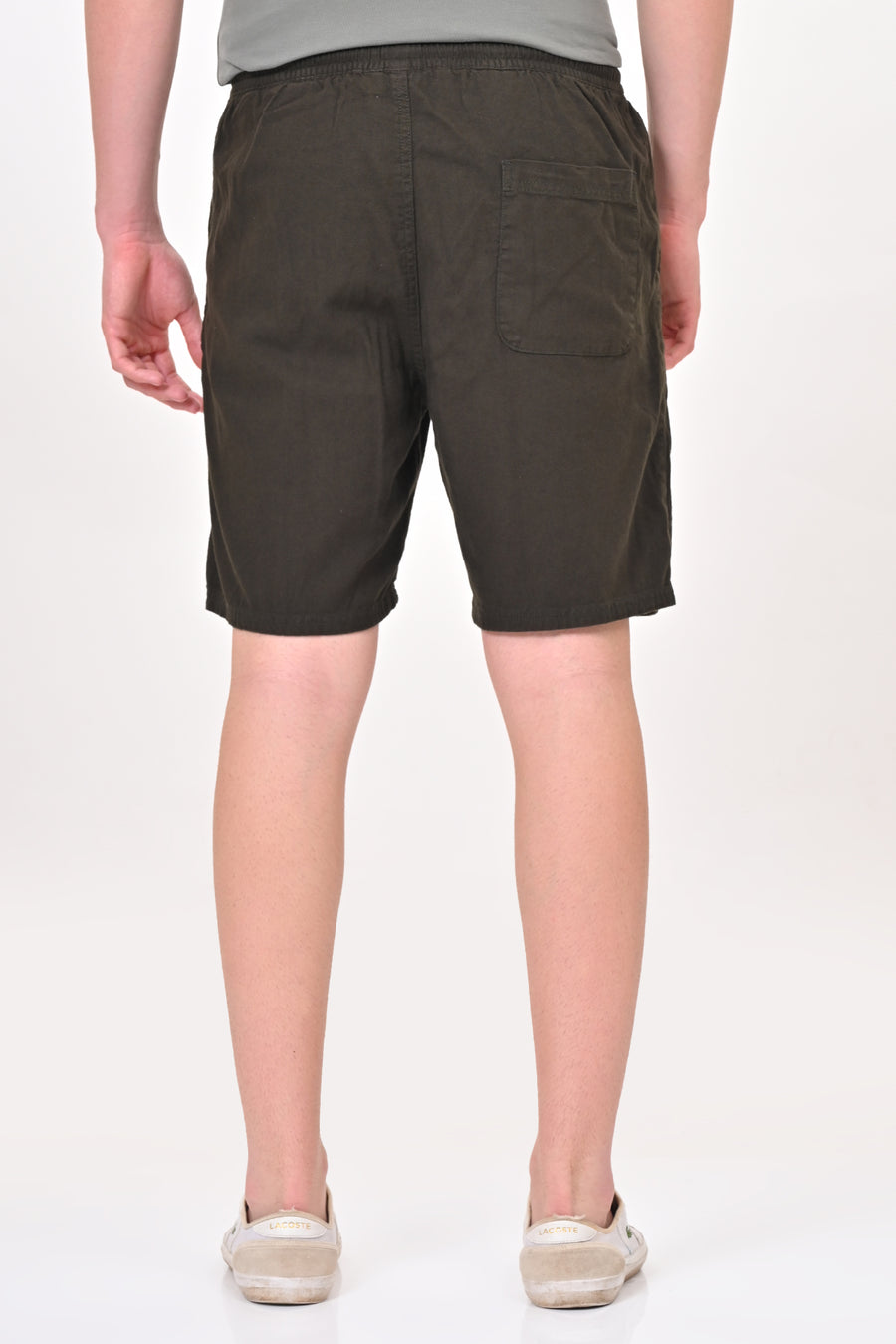 Impel - Cotton Linen Shorts - Olive