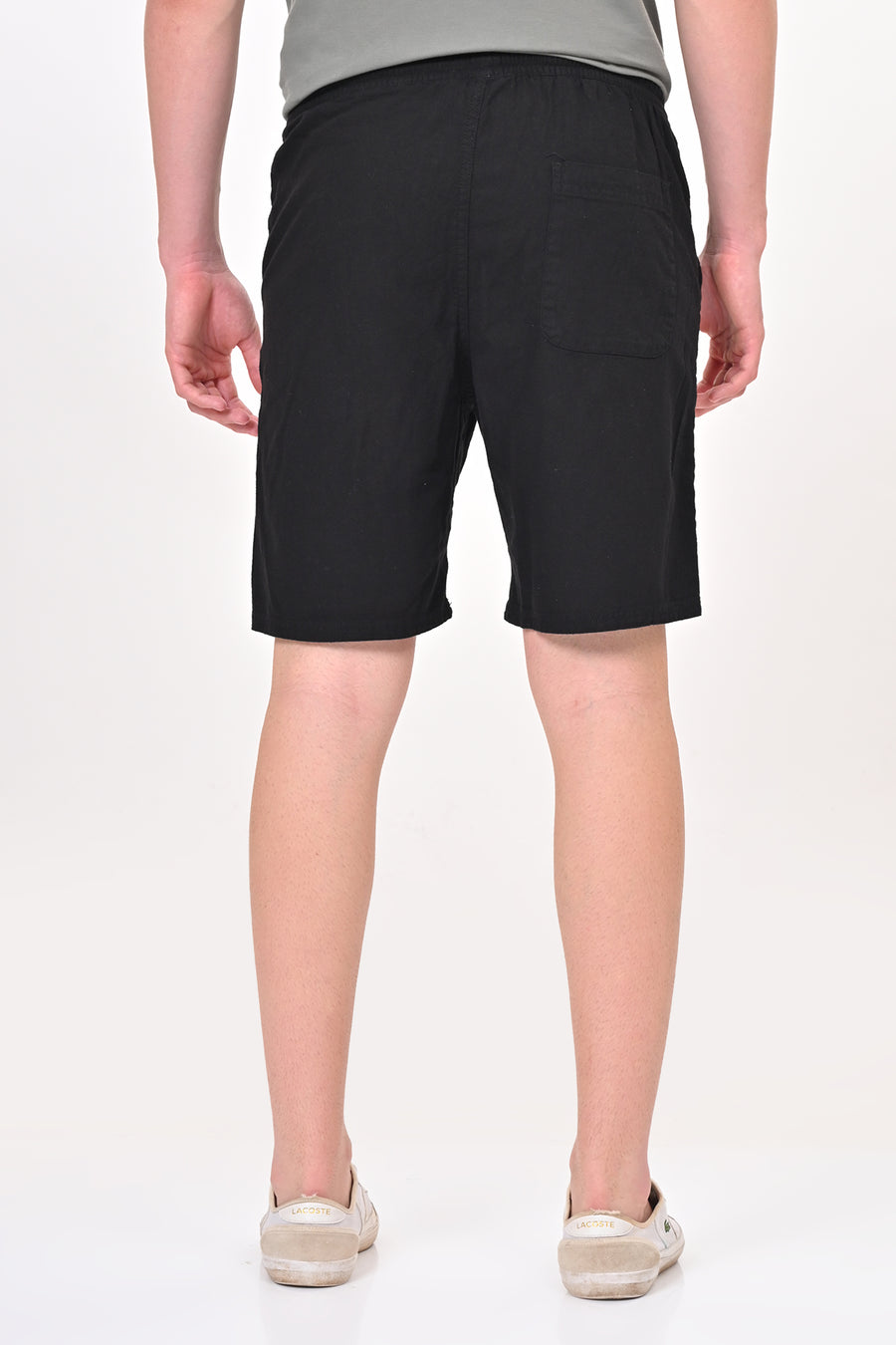 Impel - Cotton Linen Shorts - Black