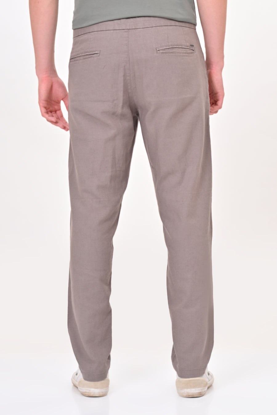 Intel - Cotton Linen Trouser - Lt Grey